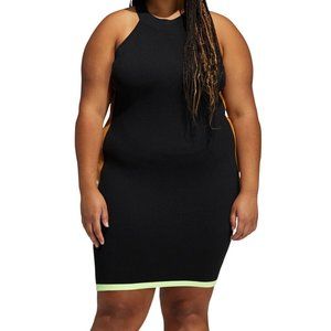 Adidas Originals Women's Black Mesa Ivy Park Knit Logo Dress GS0385
